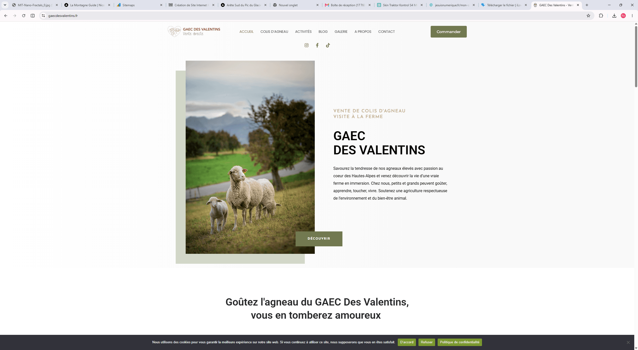 Exemple de réalisation : GAEC des Valentins