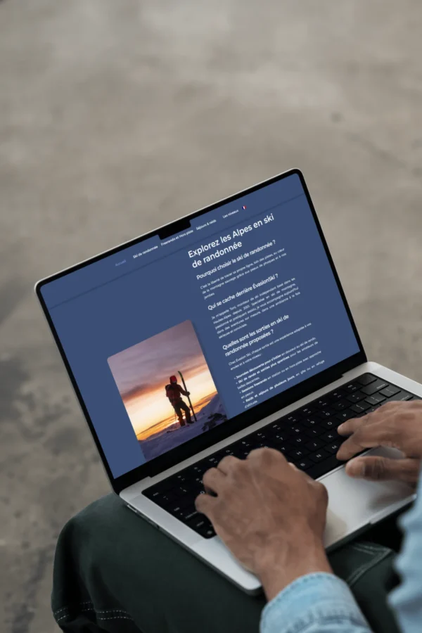 face nord graphisme portfolio evasion ski